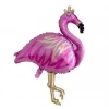 Flamingo Taçlı Folyo Balon