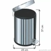Garanti Metal 1003 Pedallı Çöp Kovası (12 Litre)