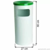 Garanti Metal 1105-BT Boyalı Bahçe Tipi Çöp Kovası (34 Litre)