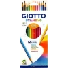 Giotto 256500tr Stilnovo Kuru Boya 12 Renk Karton Kutu
