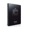 GIPTA DARK SPİRALLİ SİYAH DEFTER 12x17 DÜZ 50 YAPRAK (2674)