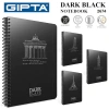 GIPTA DARK SPİRALLİ SİYAH DEFTER A4 DÜZ 50 YAPRAK (2672)