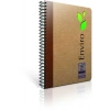 Gıpta Enviro Spiralli Kraft Sert Kapak Defter 17 X 24 100 Yaprak Kareli