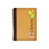 Gıpta Enviro Spiralli Kraft Sert Kapak Kareli Defter A4 100 Yaprak