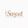 Hobi-Art DS 115 Boyanabilir Ahşap Sweet Yazılı Duvar Süsü