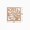 Hobi-art Ds 66 Boyanabilir Ahşap Yaprak Desenli Duvar Süsü