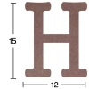 Hobi-art H 10 Ayakta Durabilen Ahşap H Harfi (18 Mm Kalınlık)