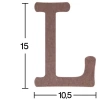 Hobi-art H 15 Ayakta Durabilen Ahşap L Harfi (18 Mm Kalınlık)