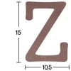 Hobi-art H 29 Ayakta Durabilen Ahşap Z Harfi (18 Mm Kalınlık)