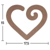 Hobi-art H 47 Ayakta Durabilen Ahşap Kalp (18 Mm Kalınlık)