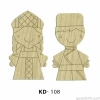Hobi-art Kd 108 - Erkek Ve Kadın Çifti Dekoratif Mini Figür Ahşap Süs Objeler