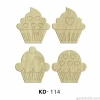 Hobi-Art KD 114 - Kek Figürlü Dekoratif Mini Ahşap Obje