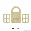 Hobi-art Kd 154 - Kapı Pencere Figürlü Dekoratif Mini Ahşap Obje