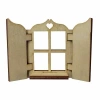 Hobi-Art KD 322 Pencere Figürlü Mini Ahşap Obje