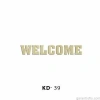 Hobi-art Kd 39 - Welcome Yazılı Dekoratif Mini Ahşap Obje