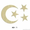 Hobi-art Kd 71 - Ayyıldız Tasarımlı Dekoratif Mini Ahşap Obje