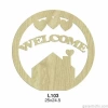 Hobi-art L 103 Lazer Kesim Welcome Yazılı Kapı Süsü