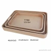 Hobi-Art T 744 Ahşap Dikdörtgen Tepsi 3 lü Set