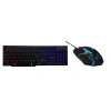 Hytech Hkm-x78 Valor Siyah Usb Gökkuşağı Zemin Aydınlatmalı Gaming Oyuncu Klavye Mouse Set