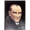 Keskin Color Atatürk Defter PP Kapak Kareli A4 80 Yaprak 327922-99