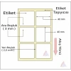 KUŞE BARKOD ETİKETİ 40X40 2 Lİ 2000 LİK