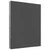LATON KOPPİ B5 TARİHSİZ PLANLAYICI TOPLANTI ORGANİZATÖRÜ TERMO DERİ YUMUŞAK KAPAK DEFTER 18x23cm 128 YAPRAK KOYU GRİ