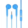 LECOO EH104BL KABLOLU KULAK İÇİ MİKFORONLU KULAKLIK 3.5mm JACK MAVİ