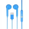 LECOO EH104C-BL KABLOLU KULAK İÇİ MİKFORONLU KULAKLIK TYPE-C MAVİ