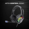 Lecoo Ht403 Kablolu Kulaklık Usb2.0 Rgb Aydınlatmalı Siyah