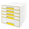 Leitz 5214 Wow Metalik Sarı 5 Çekmeceli Evrak Rafı