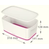 Leitz 5229 Mybox Pembe Beyaz Kapaklı Küçük Saklama Kutusu