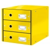 Leitz 6048 Wow Metalik Sarı Üç Çekmeceli Evrak Rafı