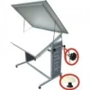 Lutek Profesyonel 80x120 Ayaklı Işıklı Çizim Masası 913/m