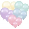 Makaron Karışık Renklerde 10 Lu latex Balon Küçük Boy