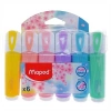 Maped 742558 Pastel Renkler 6 Lı Fosforlu Kalem