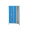 Metal Dört Tam Boy Kapılı Ekonomik Soyunma Dolabı Mavi Gri Renk
