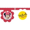 Minnie Mouse Kırmızı Çiçekli Bayrak Afiş