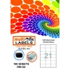 MULTİOFİS 63,5x38,1 mm LASER ETİKET 5024