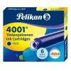 PELİKAN DOLMA KALEM TÜPÜ 6 LI MAVİ 4001-301176