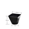 Plastik Mini Kap Siyah 120cc - 25 Adet