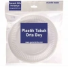 Plastik Tabak Orta Boy 19cm (100 lü Paket)
