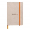 Rhodia Boutique Rodiarama Renkler Italyan Deri Yumuşak Kapak Çizgili Beige A6