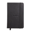 Rhodia Sert Kapak Lastikli Defter Noktalı Siyah 9x14cm
