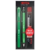 Rotring Visuclick Versatil Kalem + Jel Kalem + Min + Silgi Okul Seti 0.5 mm YEŞİL