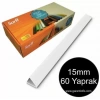 Sarff 15mm Beyaz Üçgen Sırtlık 60 Yaprak Kapasiteli (100 Lü Kutu)