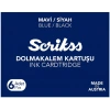 Scrikss Dolma Kalem Kartuşu 6lı Kutu MAVİ-SİYAH