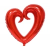 Şekilli Kalp Kırmızı Renk Folyo Balon 109 cm