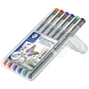 Staedtler 6 Pigment Liner Karışık Renk 0.5mm 6lı Set