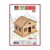 Südor Ahşap Maket Sade Ev Md-1-04