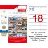 Tanex TW-2218 Laser Etiketi (70 x 46 mm)